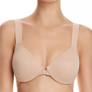 Spanx Underwire Bra Front Close Brallelujah Full Coverage 30011R Rose 32D NEW